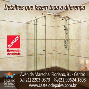 Kit de Box para Banheiro com vidros Blindex®