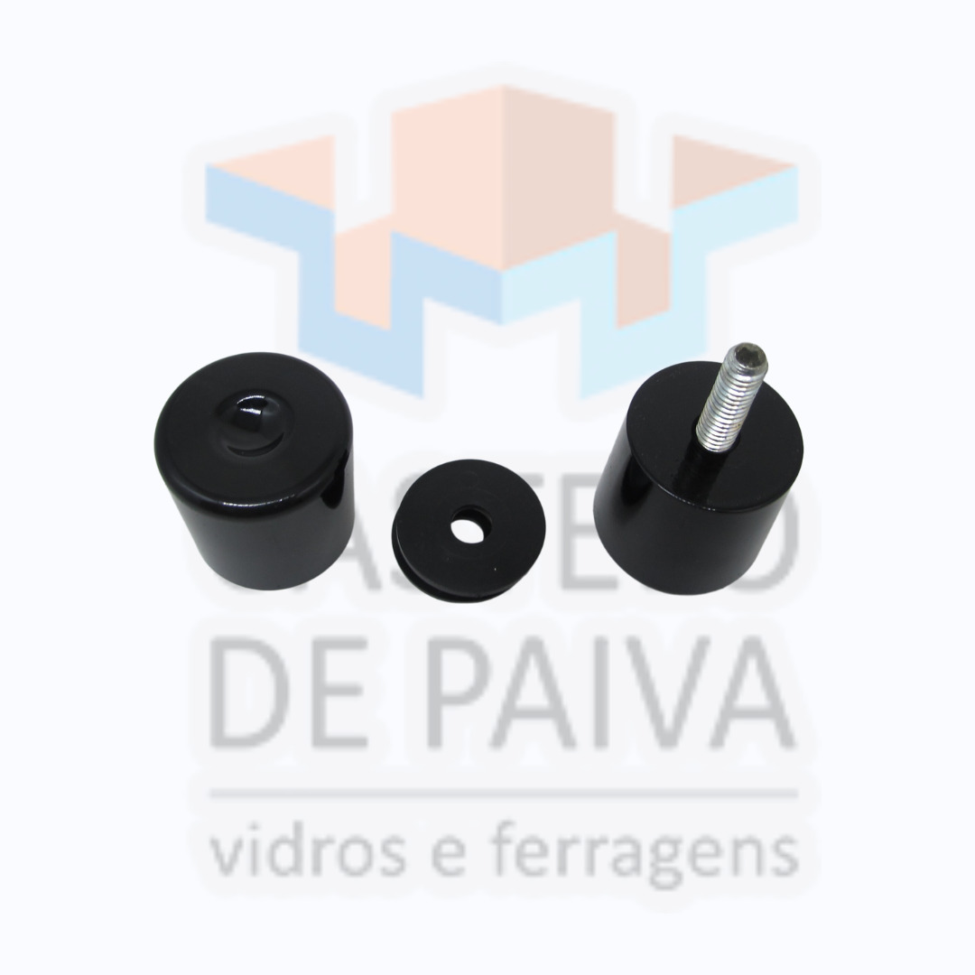DG361 Puxador de Alumínio para Box Preto - Castelo de Paiva
